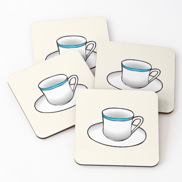 Item preview, White and blue coffee cup designed and sold by Restarter.