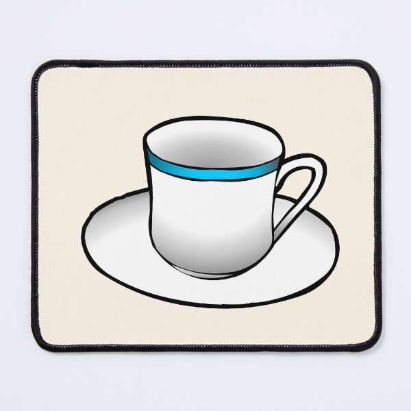 Item preview, White and blue coffee cup designed and sold by Restarter.