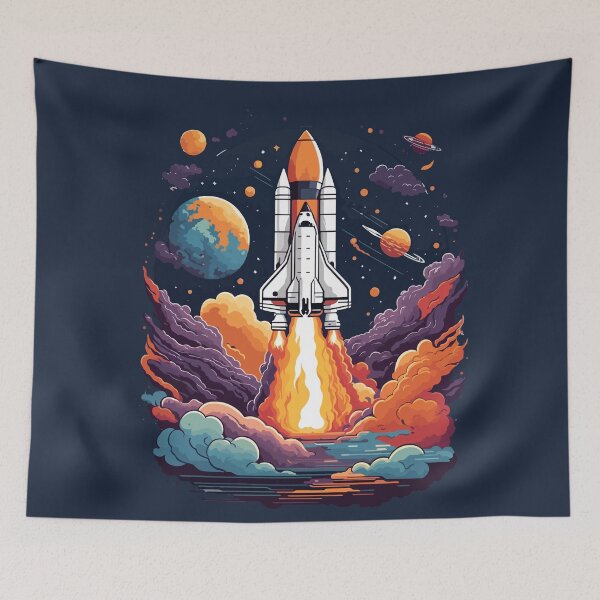 Artikelvorschau, Raketenstart-Illustrator entworfen und verkauft von InkStation24.
