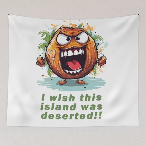 Item preview,  Angry Coconut speaks his mind designed and sold by Imagequest.