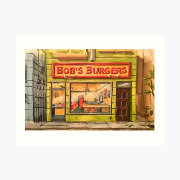 Bob’s Burgers Storefront Art Print