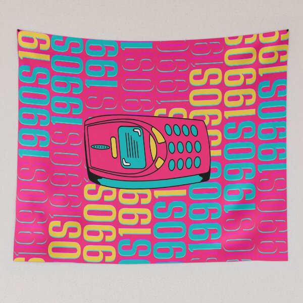 Item preview, 1990s retro design 4 - OG Pink Background designed and sold by PunjabanJatti.