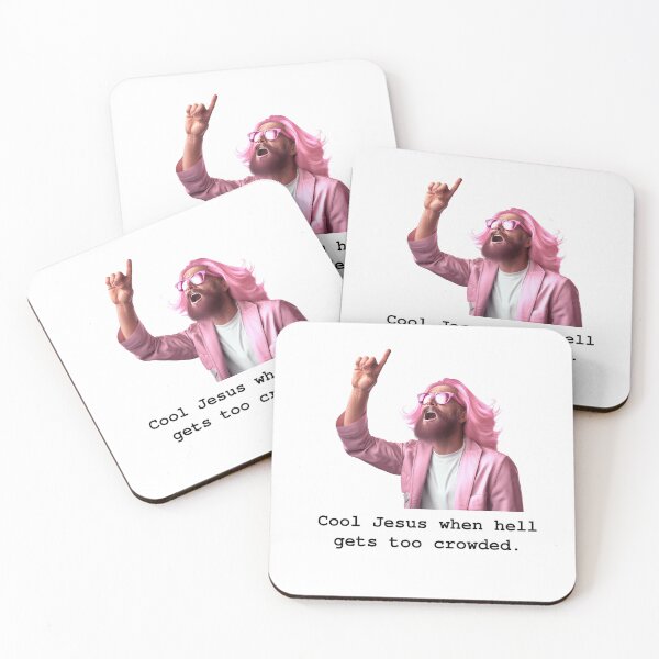 Item preview, Cool Jesus when hell gets too crowded. designed and sold by TheOddBotShop.