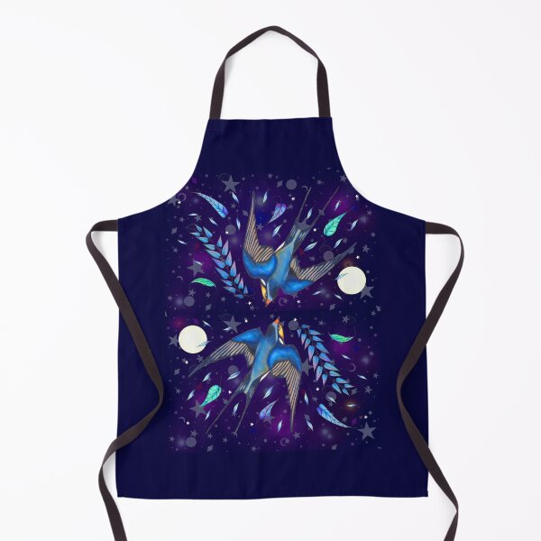 Item preview, Moonlit Swallows in the Stars   designed and sold by nocturne-design.