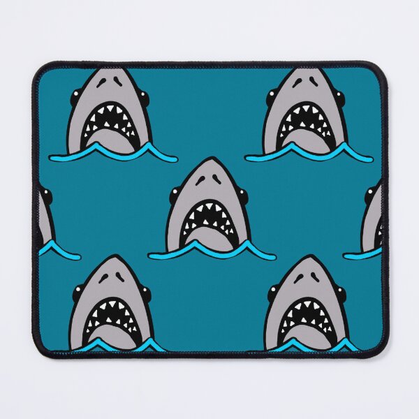 Item preview, Shark Attack Pattern on blue seas designed and sold by Quick Brown Fox Canada.
