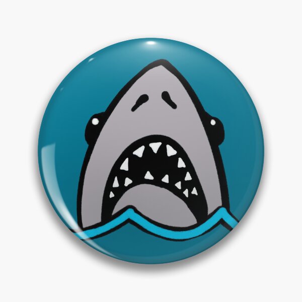 Item preview, Shark Attack Pattern on blue seas designed and sold by Quick Brown Fox Canada.