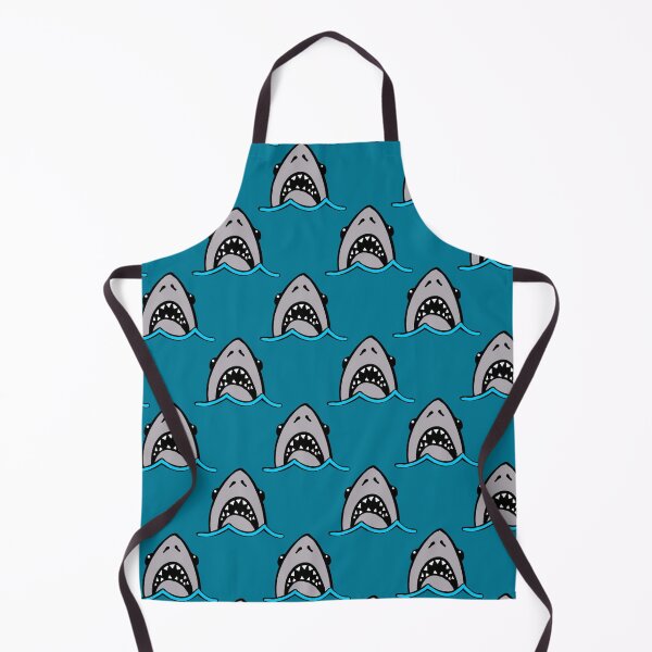 Item preview, Shark Attack Pattern on blue seas designed and sold by Quick Brown Fox Canada.