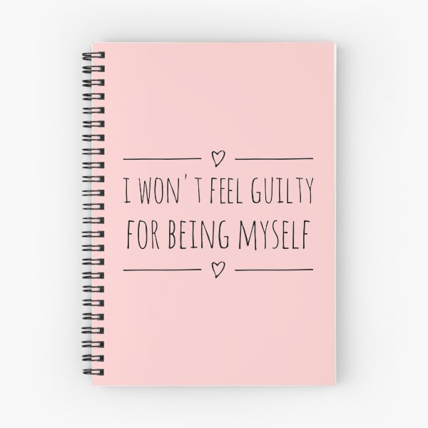 Item preview, I WON'T FEEL GUILTY FOR BEING MYSELF (black text) designed and sold by hakana86.