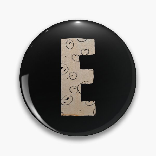 Item preview, Capital letter E cut out paper alphabet black designed and sold by Yana Mustafina | Boho Soulful Designs.