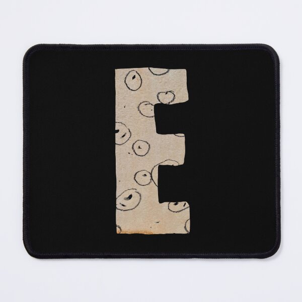 Item preview, Capital letter E cut out paper alphabet black designed and sold by Yana Mustafina | Boho Soulful Designs.