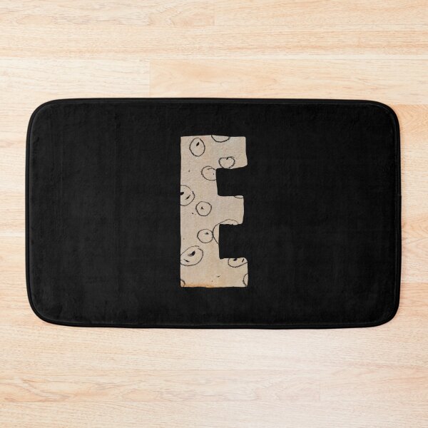 Item preview, Capital letter E cut out paper alphabet black designed and sold by Yana Mustafina | Boho Soulful Designs.