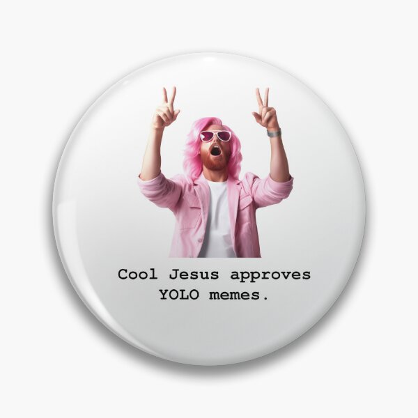 Item preview, Cool Jesus approves YOLO memes. designed and sold by TheOddBotShop.