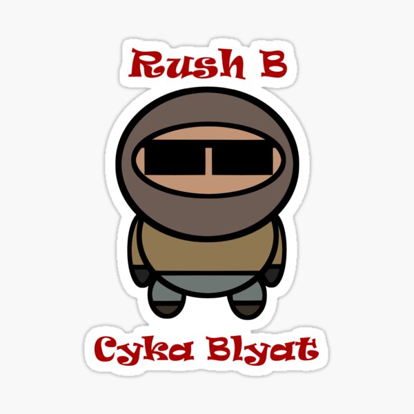 "Rush B" Sticker For Sale By Wildbrute | Redbubble