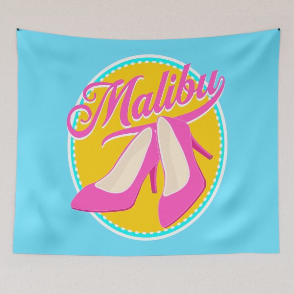 Item preview, Hot Pink High Heels Malibu Sixties Retro designed and sold by AntiqueImages.