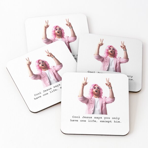 Item preview, Cool Jesus says you only have one life, except him. designed and sold by TheOddBotShop.