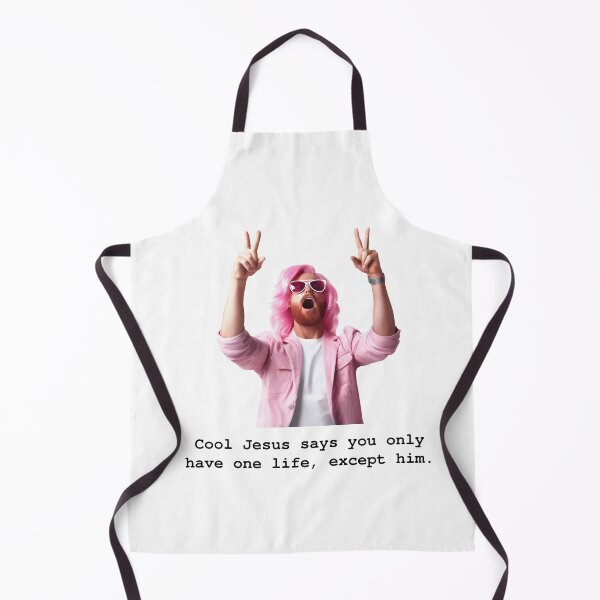 Item preview, Cool Jesus says you only have one life, except him. designed and sold by TheOddBotShop.