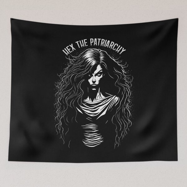 Item preview, Hex The Patriarchy Halloween Feminist Witch Gothic Hair designed and sold by GrandeDuc.