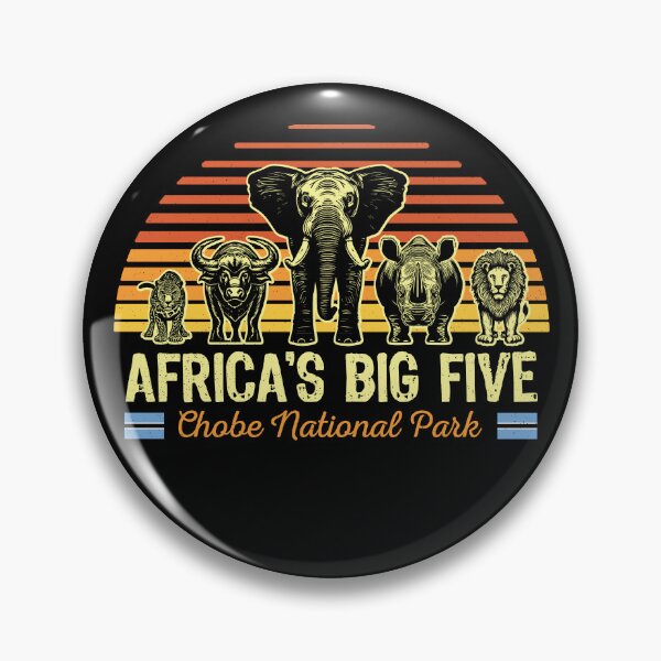 Item preview, Africa's Big Five Safari | Leopard Rhino Elephant Buffalo Lion | Big 5 Africa | Chobe National Park designed and sold by d247.