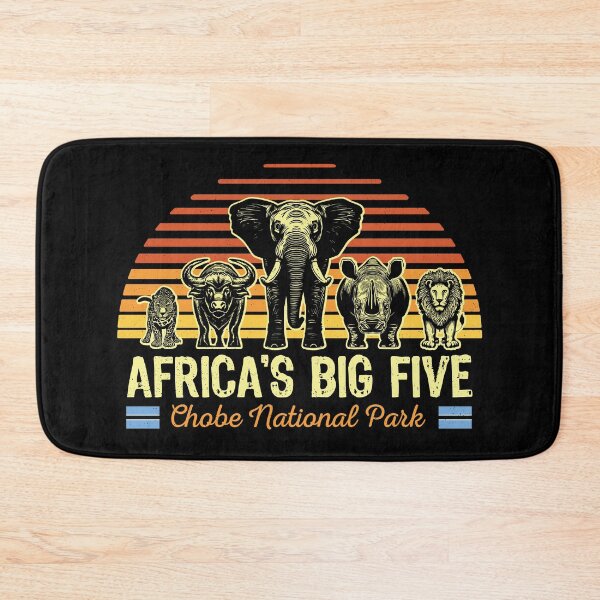 Item preview, Africa's Big Five Safari | Leopard Rhino Elephant Buffalo Lion | Big 5 Africa | Chobe National Park designed and sold by d247.