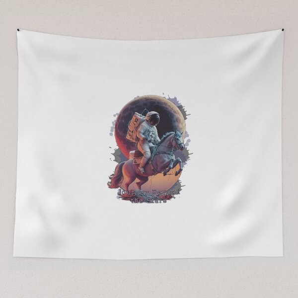 Item preview, Celestial Symphony: Astronaut Riding Majestic Horse Through Cosmic Odyssey designed and sold by zax454.