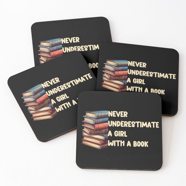 Item preview, Never Underestimate A Girl With A Book designed and sold by FuelForTheSoul.