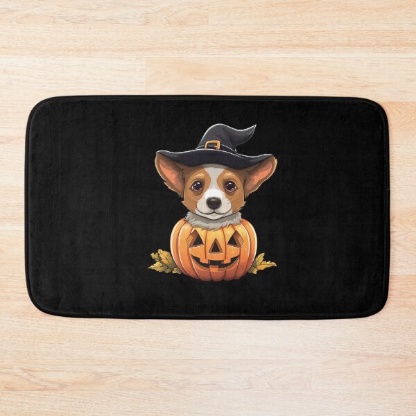 Item preview, Cute Corgi Halloween Autumn Puppy with Pumpkins designed and sold by VermintStudio.