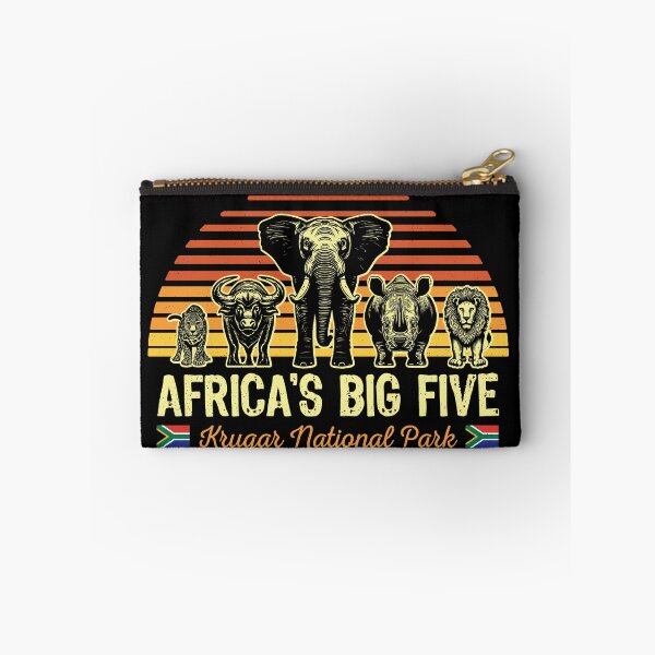 Item preview, Africa's Big Five Safari | Leopard Rhino Elephant Buffalo Lion | Big 5 Africa | Kruger National Park designed and sold by d247.
