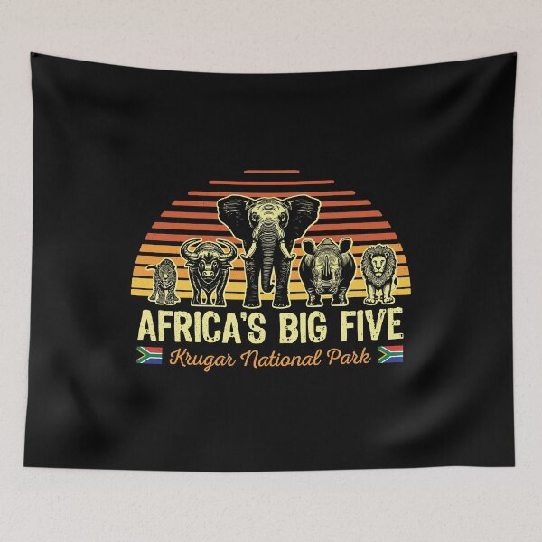 Item preview, Africa's Big Five Safari | Leopard Rhino Elephant Buffalo Lion | Big 5 Africa | Kruger National Park designed and sold by d247.