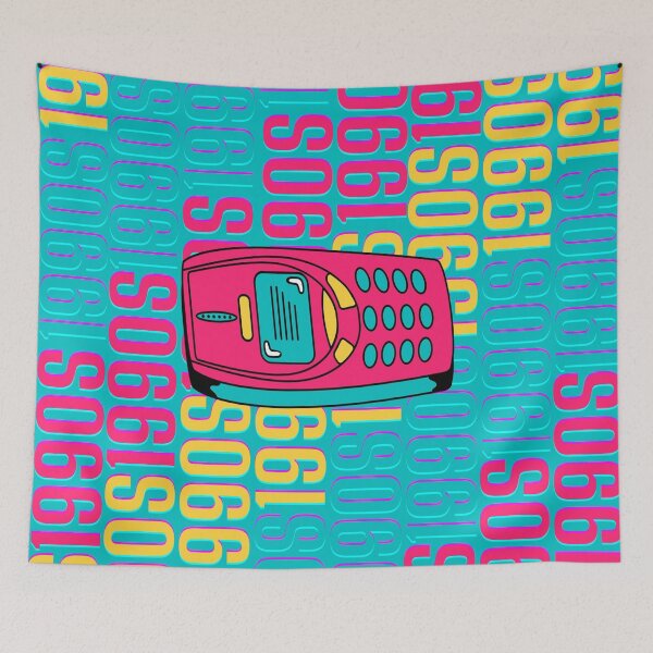 Item preview, 1990s retro design 4 - OG Blue Background designed and sold by PunjabanJatti.