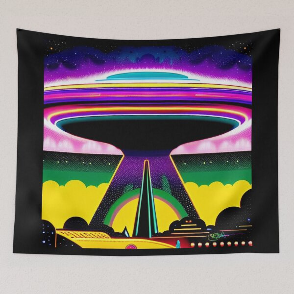 Item preview, Area 51 – Neon Retro SciFi UFO 79 | Grusch designed and sold by Benito Del Ray.