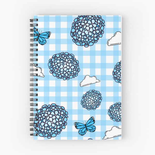 Item preview, Blue hydrangeas and butterflies designed and sold by AmyJStickers.