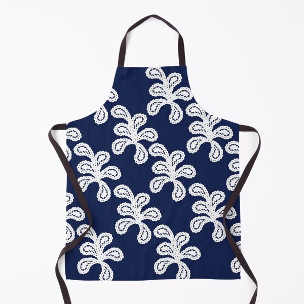 Item preview, white leaf on blue designed and sold by zed1967.