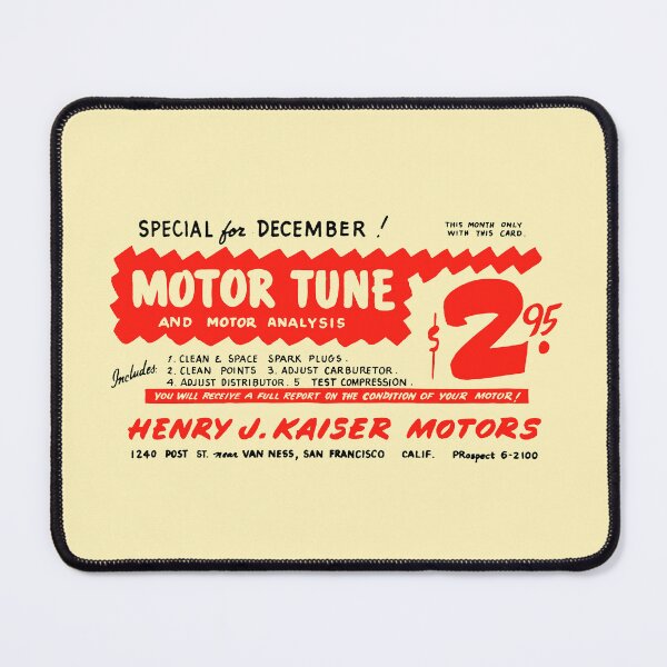 Item preview, MOTOR TUNE-UP - 1950s advert designed and sold by ThrowbackAds.