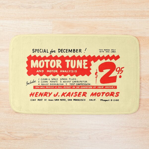 Item preview, MOTOR TUNE-UP - 1950s advert designed and sold by ThrowbackAds.