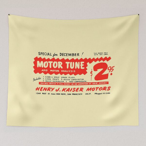 Item preview, MOTOR TUNE-UP - 1950s advert designed and sold by ThrowbackAds.