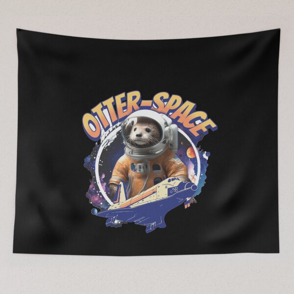 Item preview, Futuristic Otter Space Astronaut designed and sold by starnish.