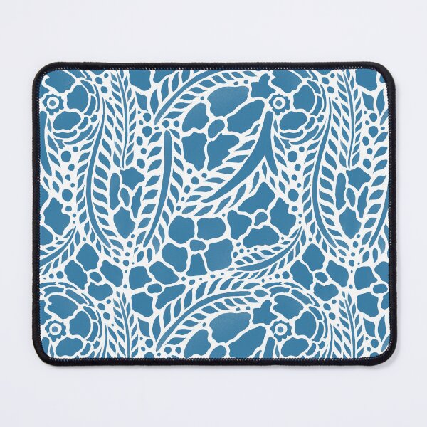 Item preview, Blue leaves and flowers designed and sold by Alysaillu.