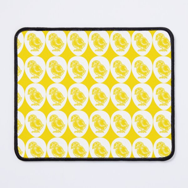 Item preview, Feeling Egg-cellent and the Pattern with Yellow Chicken Inside the White Egg on the Yellow Background designed and sold by IraNiva.