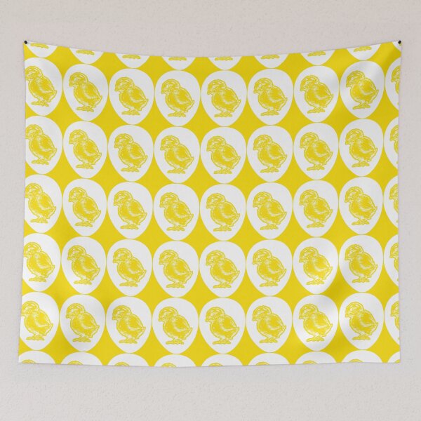 Item preview, Feeling Egg-cellent and the Pattern with Yellow Chicken Inside the White Egg on the Yellow Background designed and sold by IraNiva.