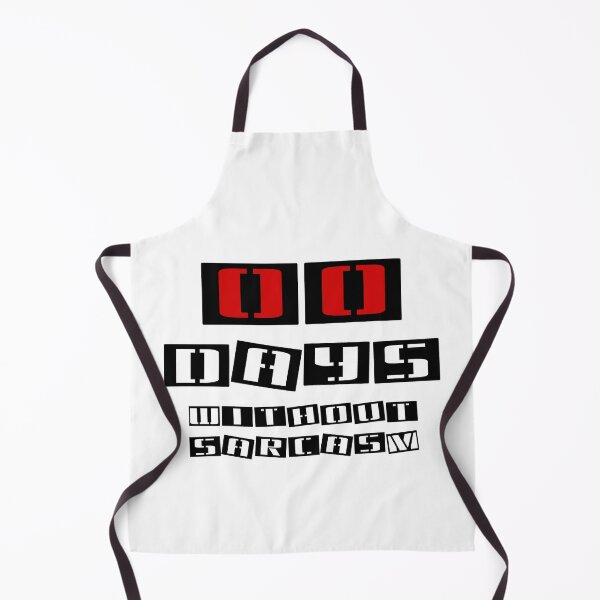 Item preview, 00 days without sarcasm (black) designed and sold by SolidEarthArt.
