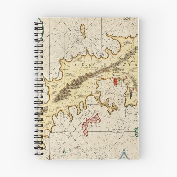 Item preview, Vintage Map of St Thomas USVI (1719) designed and sold by BravuraMedia.