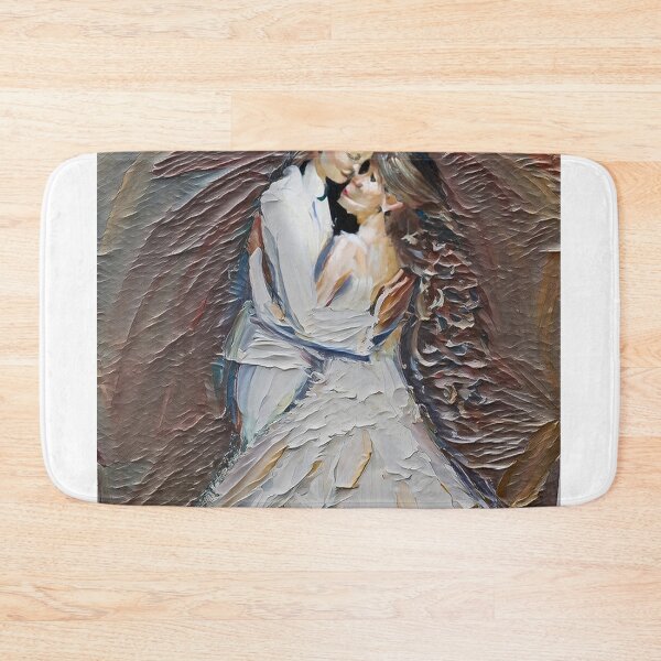 Item preview, Painting of a bride and groom on canvas. The bride holds the groom's hand. designed and sold by arun2503.