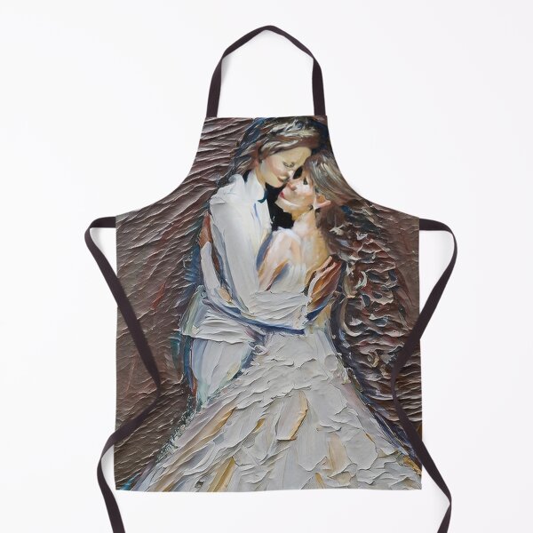 Item preview, Painting of a bride and groom on canvas. The bride holds the groom's hand. designed and sold by arun2503.