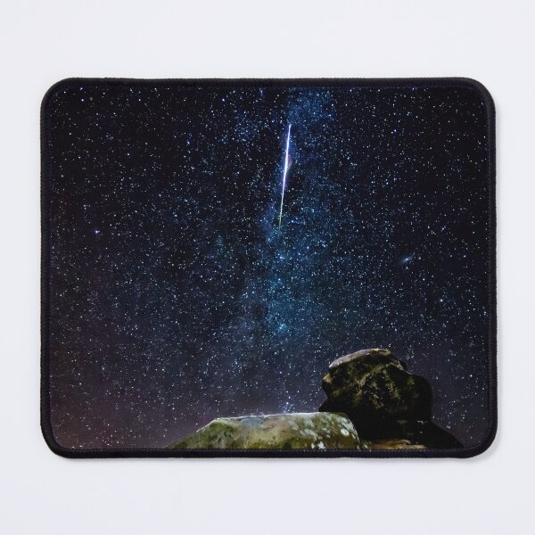 Item preview, Perseid Meteor, the Milky Way and Andromeda Galaxy at Ramshaw Rocks designed and sold by TravellingSimon.
