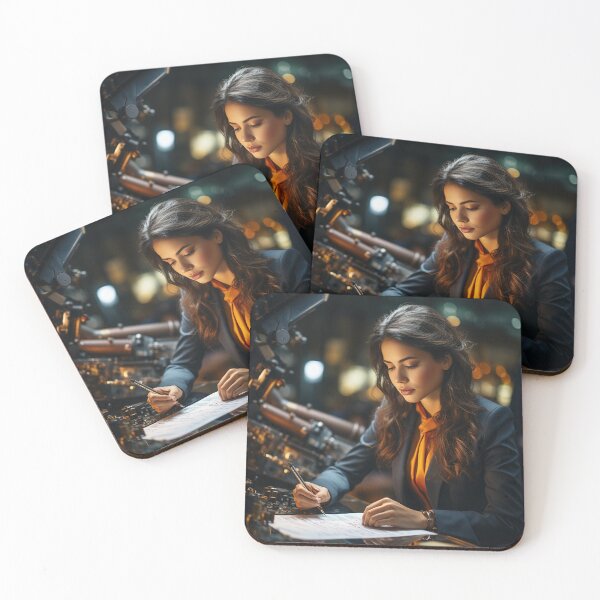 Item preview, AeroEconomic Engineer - Female Aviation Financial Engineer designed and sold by TheBrainArt.