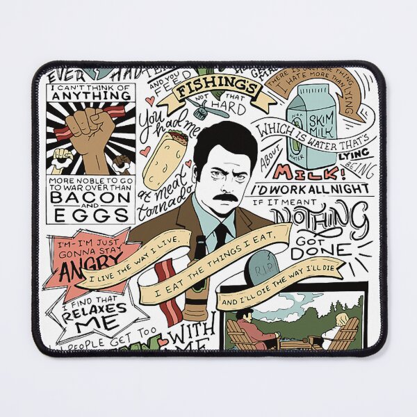 Item preview, Ron Swanson Best Quotes (Colorized) Classic designed and sold by MaceyPfeffer.