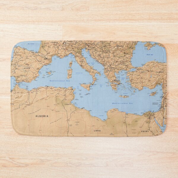 Item preview, Mediterranean Basin Map (1998) designed and sold by BravuraMedia.