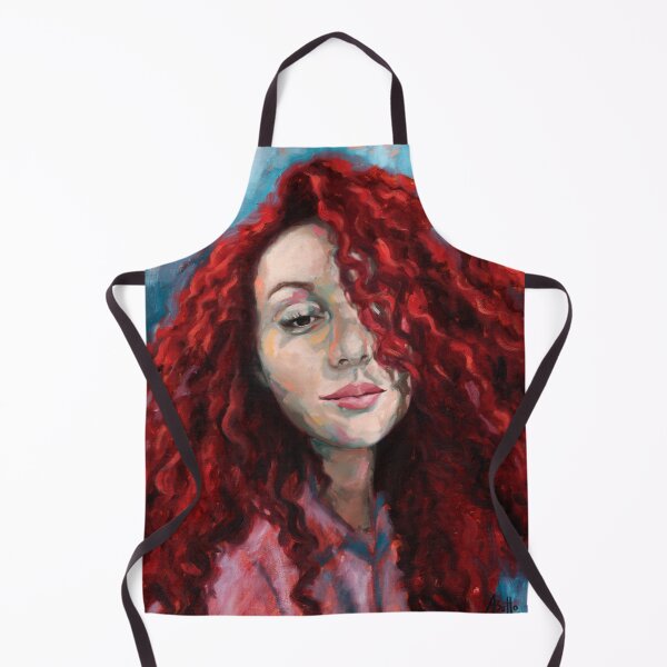 Item preview, Red hair girl portrait designed and sold by ABelloArt.