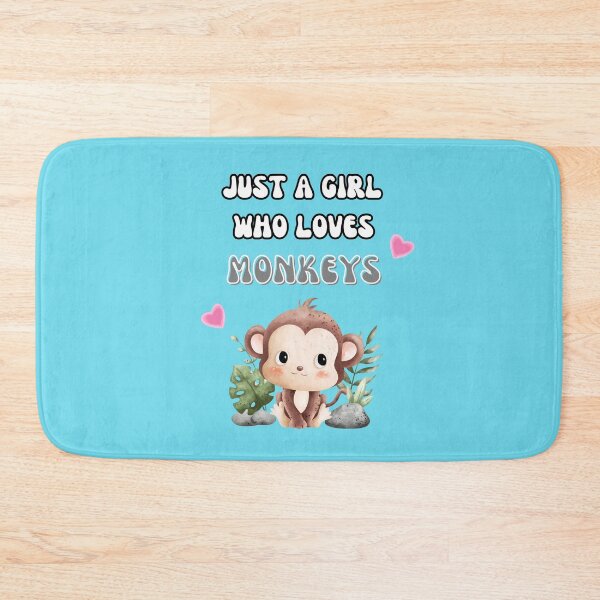 Item preview, Just a girl who loves monkeys, monkeyshirt. designed and sold by Teeandnat.