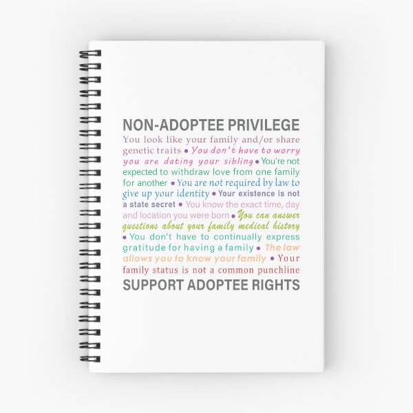 Item preview, Non-Adoptee Privilege Rainbow designed and sold by AAOM.